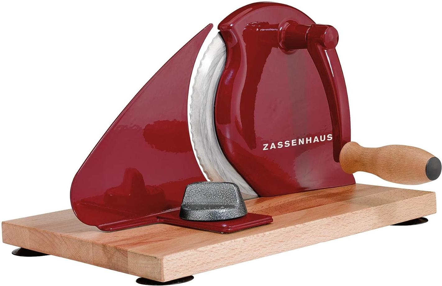 Zassenhaus - Classic 11.75" Red Manual Bread Slicer - M072075