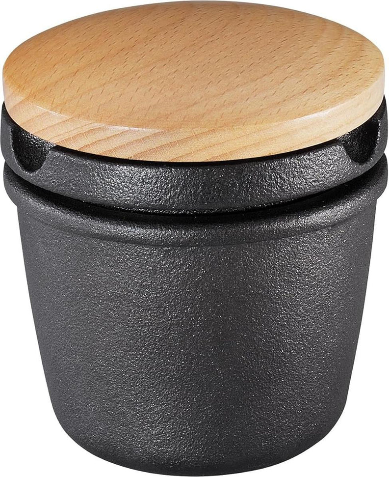 Zassenhaus - Compact 3.3" Cast Iron Lid Spice Grinder with Beech Wood - M076080