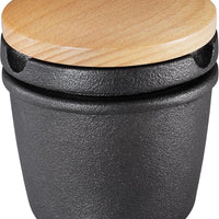 Zassenhaus - Compact 3.3" Cast Iron Lid Spice Grinder with Beech Wood - M076080