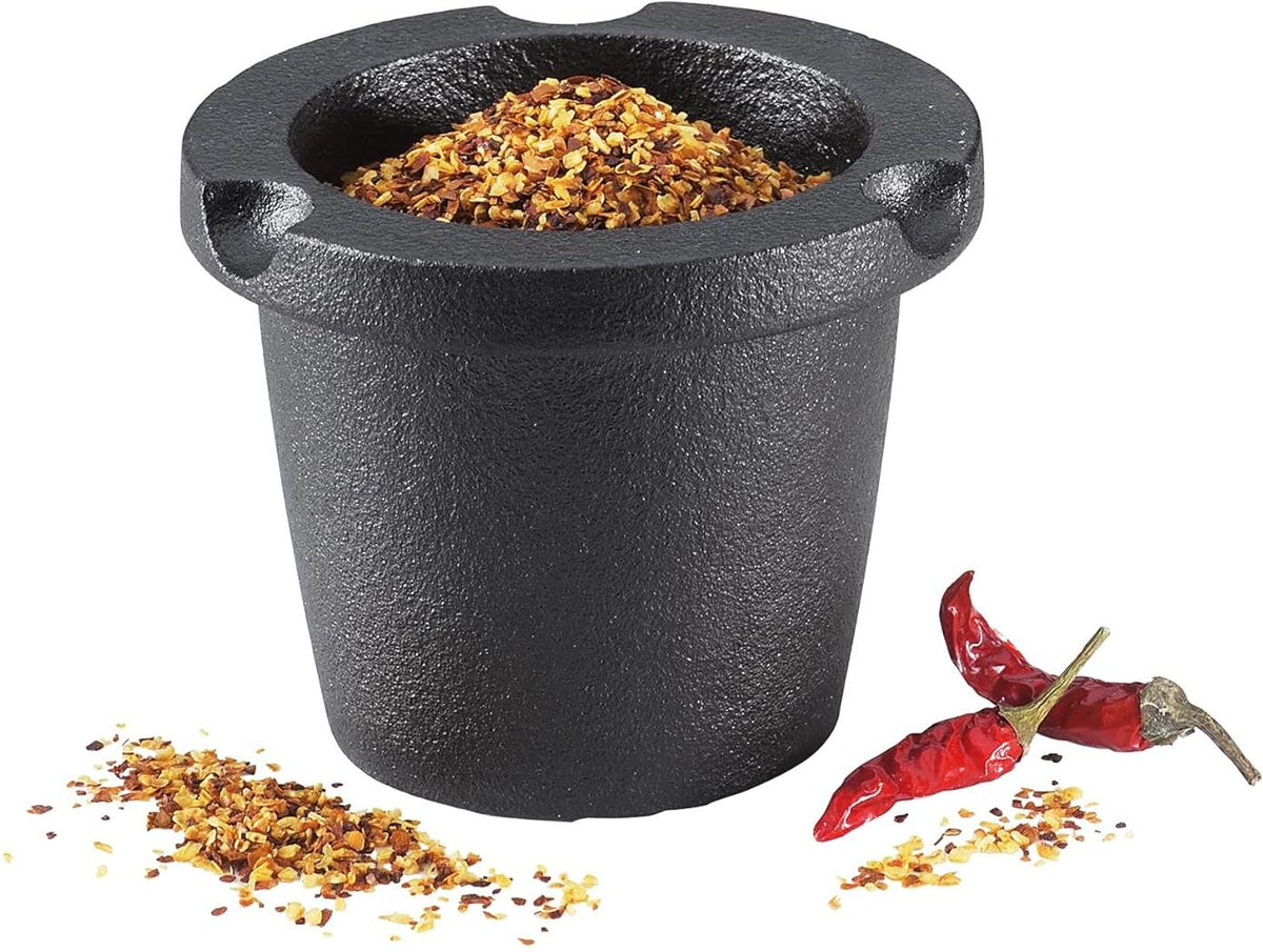 Zassenhaus - Compact 3.3" Cast Iron Lid Spice Grinder with Beech Wood - M076080
