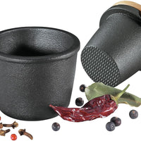Zassenhaus - Compact 3.3" Cast Iron Lid Spice Grinder with Beech Wood - M076080