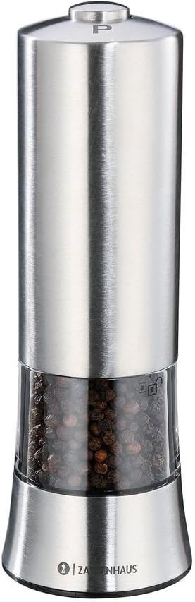 Zassenhaus - Gera 7" Silver Electric Pepper Mill - M033045