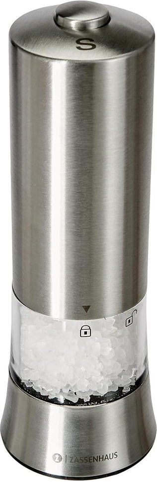 Zassenhaus - Gera 7" Silver Electric Salt Mill - M033069
