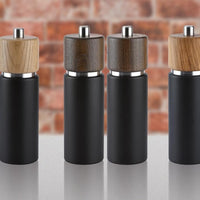 Zassenhaus - Hannover 7" Matte Black/Natural Olive Wood Salt Grinder Mill - M023701