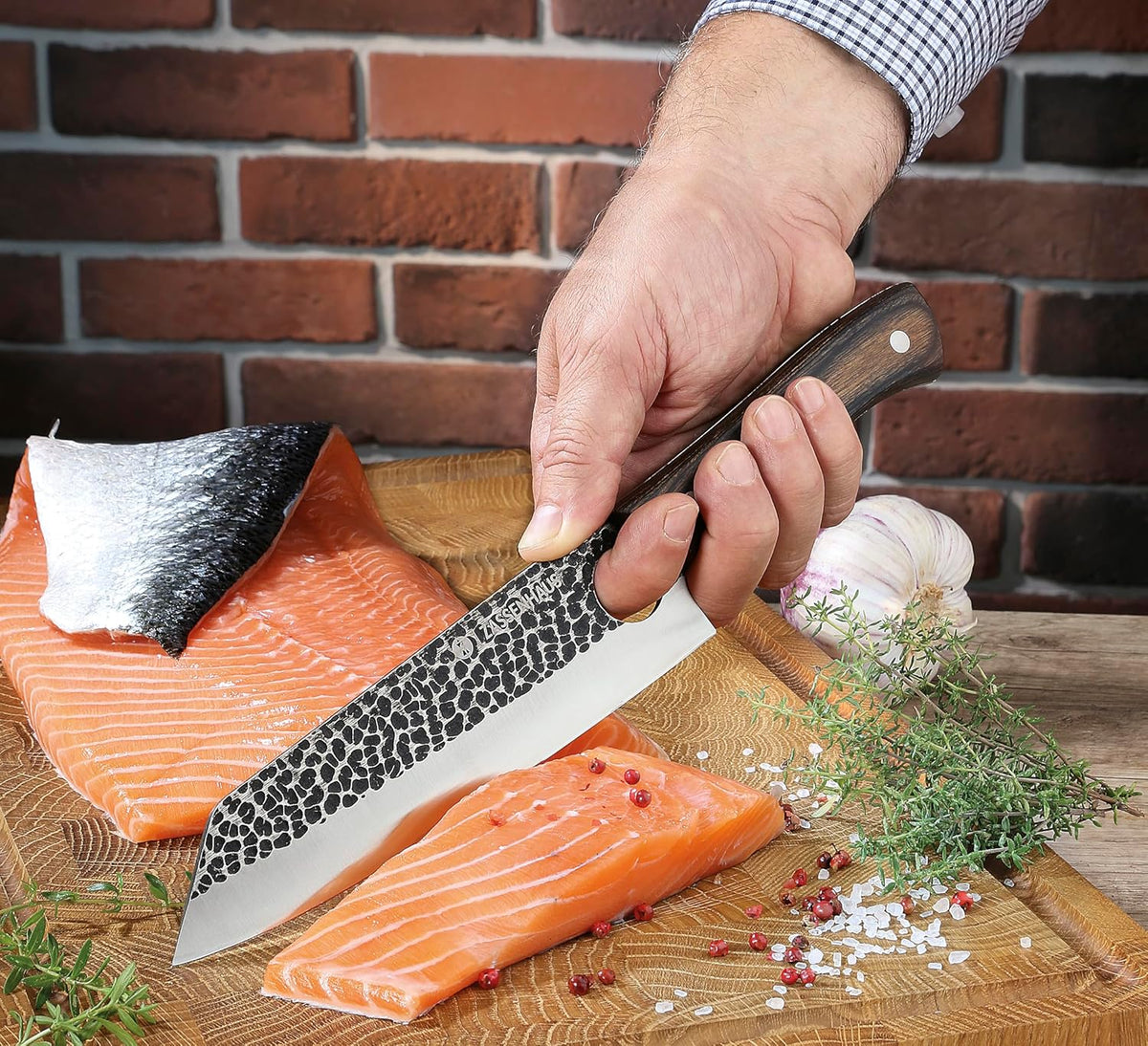 Zassenhaus - Hunter 12" Chef's Knife with Wood Handle - M070965