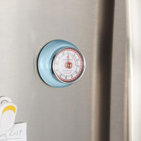Zassenhaus - Retro 2.75" Light Blue Magnetic 60 Minute Kitchen Timer - M072358