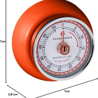 Zassenhaus - Retro 2.75" Magnetic Retro 60 Minute Kitchen Timer - M072389