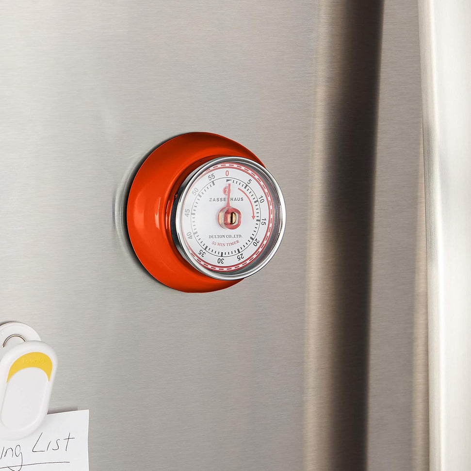 Zassenhaus - Retro 2.75" Magnetic Retro 60 Minute Kitchen Timer - M072389