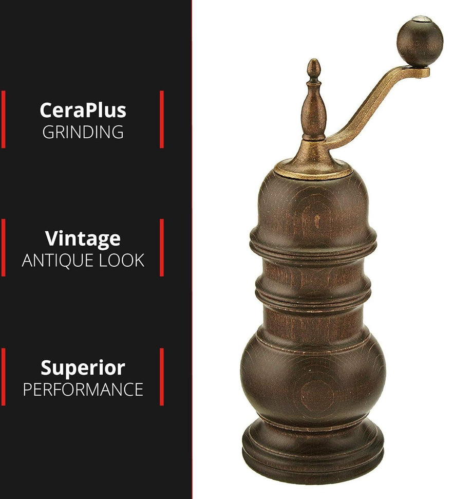 Zassenhaus - Speyer 5.1" Dark Stained Beech Pepper Mill - M021202