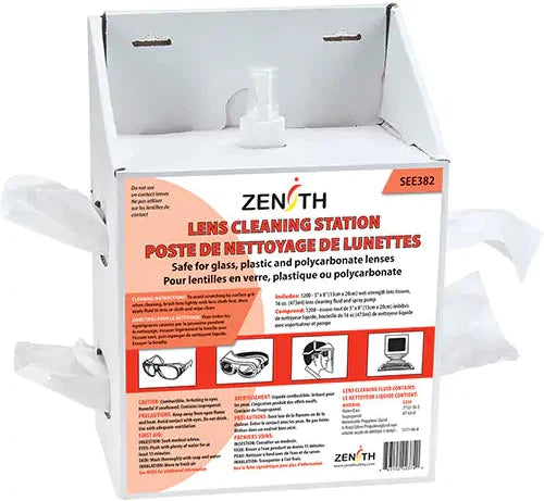 Zenith Safety Products - 473 ml Disposable Lens Cleaning Station Cardboard - SEE382
