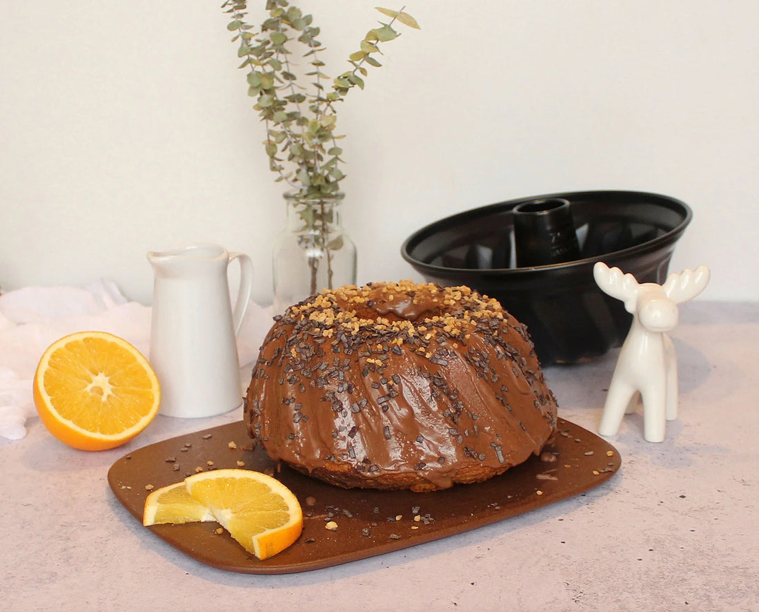 Zenker - 10" Black Nonstick Fluted Cake Bund Pan With No PFAS - Z6577