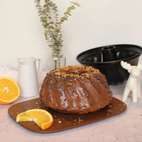 Zenker - 10" Black Nonstick Fluted Cake Bund Pan With No PFAS - Z6577