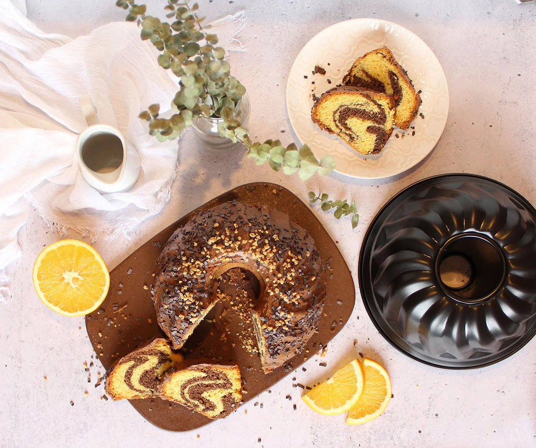 Zenker - 10" Black Nonstick Fluted Cake Bund Pan With No PFAS - Z6577