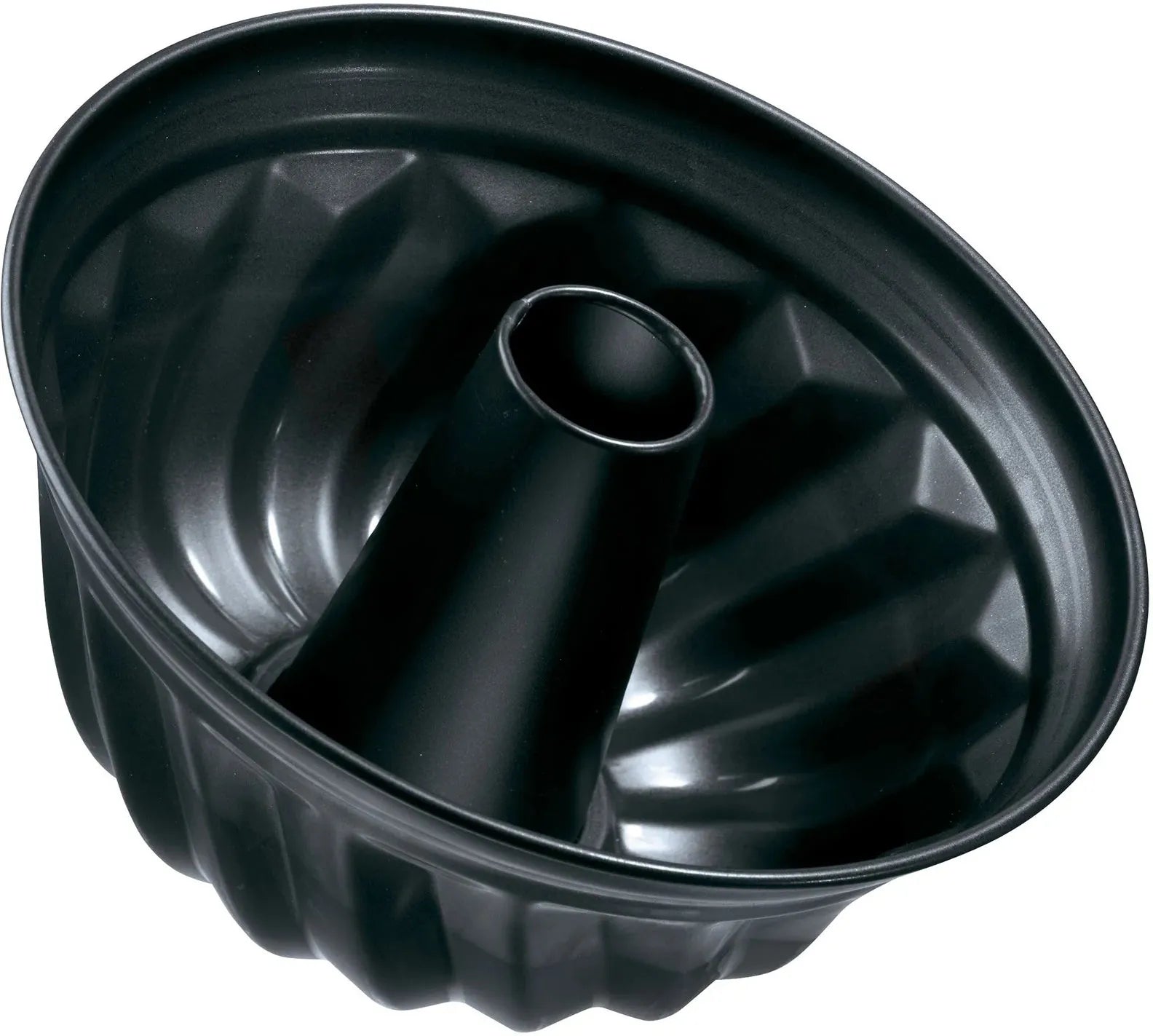 Zenker - 10" Black Nonstick Fluted Cake Bund Pan With No PFAS - Z6577