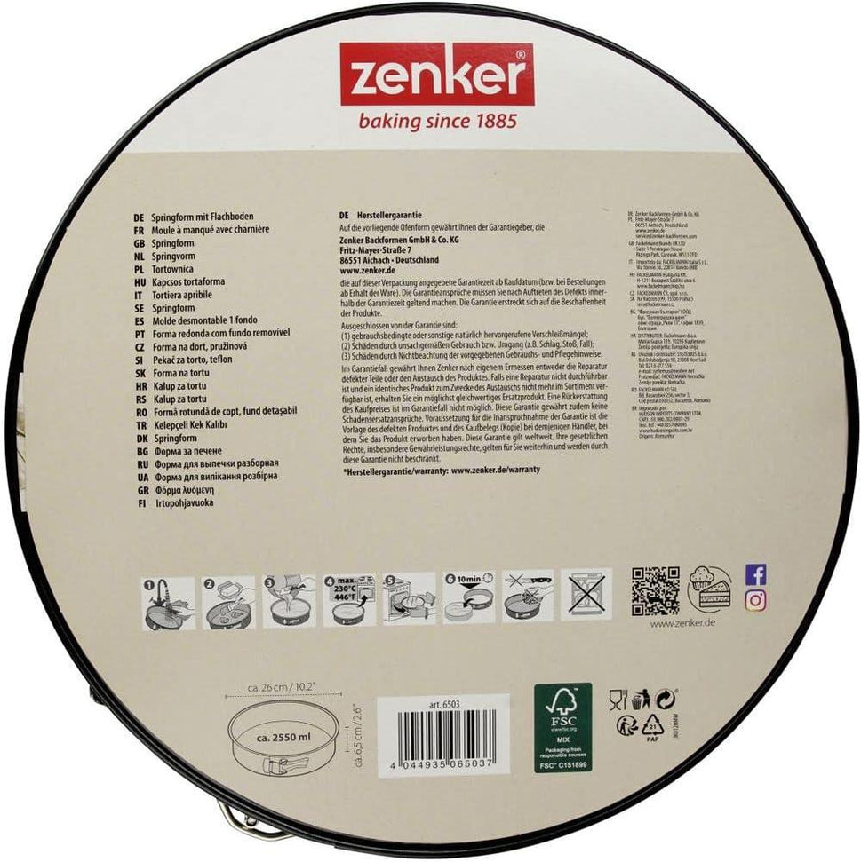 Zenker - 10" Non-Stick Carbon Steel Springform Pan - Z6503