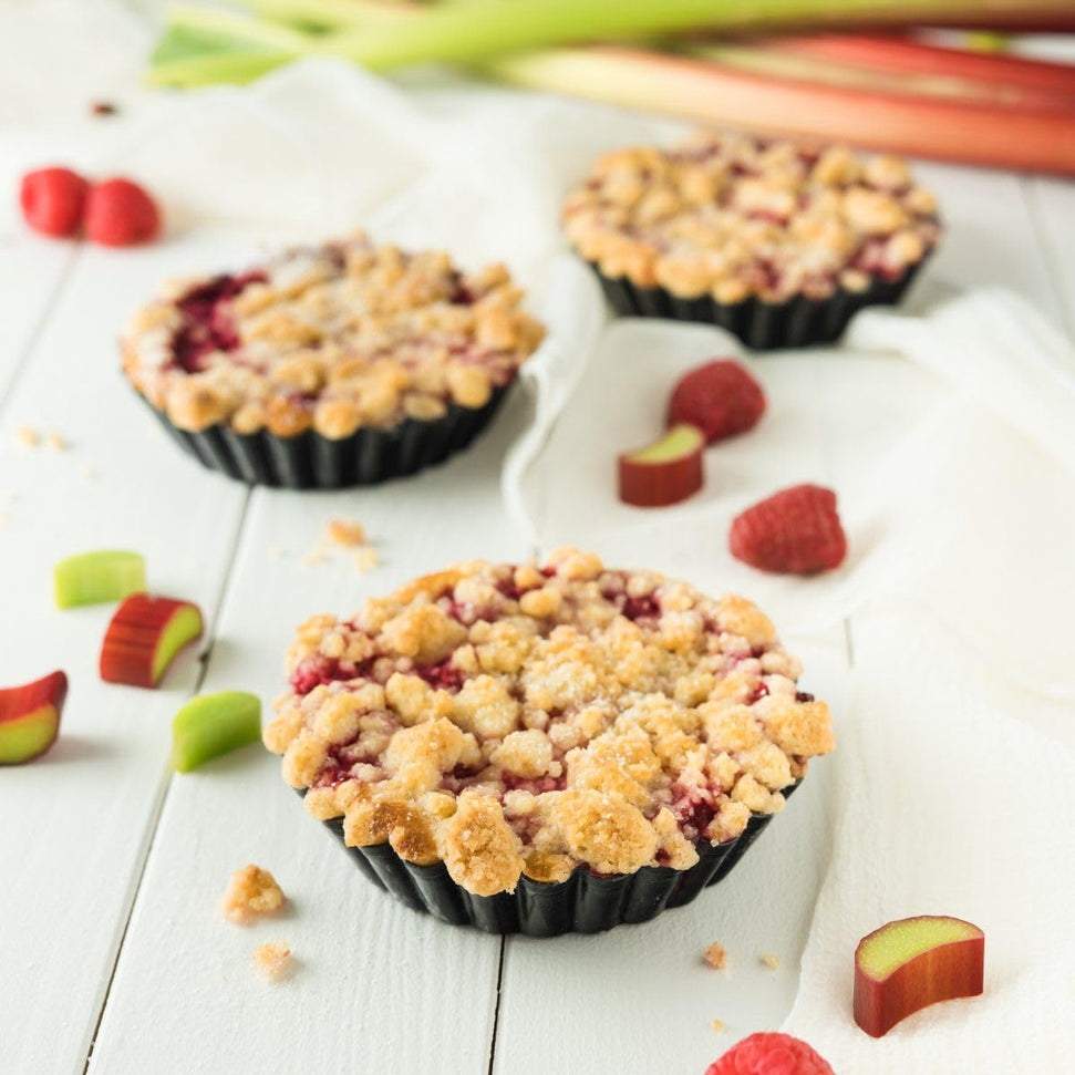 Zenker - 4" Metallic Black Nonstick Mini Tart Pans, Pack of 6 - Z6531