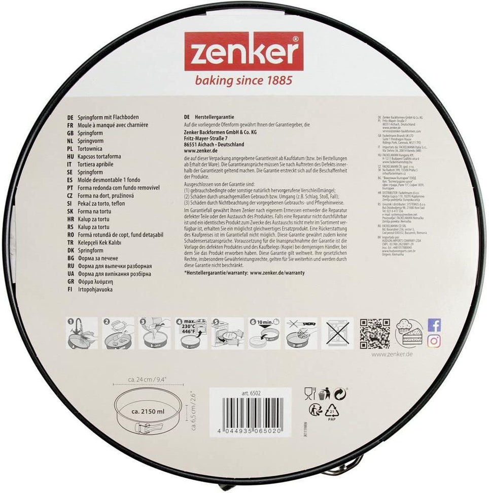 Zenker - 9" Non-Stick Carbon Steel Springform Pan - Z6502