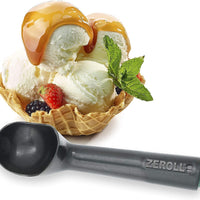 Zeroll - #16 Zerolon Black Hardcoat Anodized Liquid Filled Heat Conductive Handle Easy Release 24 Scoops per Gallon Ice Cream Scoop With Retail Hang Tag - 1516-ZT