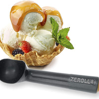 Zeroll - #20 Zerolon Black Hardcoat Anodized Liquid Filled Heat Conductive Handle Easy Release 24 Scoops per Gallon Ice Cream Scoop With Retail Hang Tag - 1520-ZT