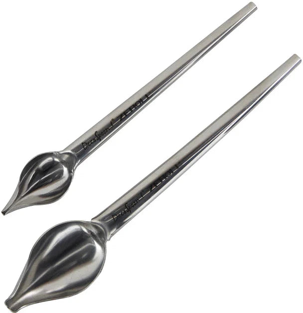 Zeroll - Deco Spoons, Pack of 2 with Stainless Steel Handle - 6100-DS-SS