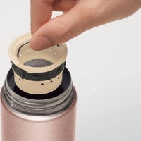 Zojirushi - 0.34 L Pink Champagne Stainless Steel Mug with Tea Filter - SM-JTE34-PX