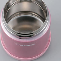 Zojirushi - 0.35 L Stainless Steel Pink Food Jar Shiny - SW-EAE35-PS