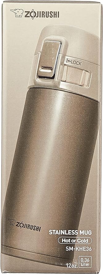 Zojirushi - 0.36 L Champagne Gold Stainless Mug - SM-KHE36NL