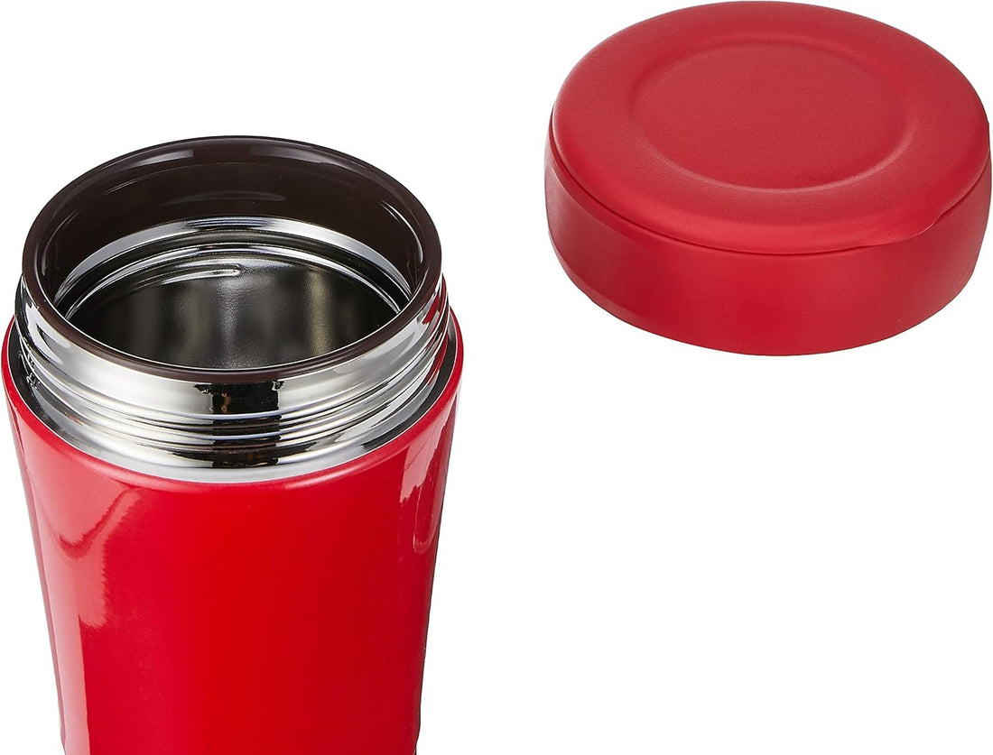 Zojirushi - 0.36 L Cherry Red Stainless Steel Vacuum Insulated Food Jar - SW-GCE36RA