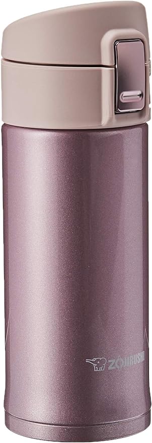 Zojirushi - 0.36 L Lavender Pink Stainless Mug - SM-KHE36PT
