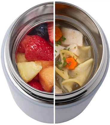 Zojirushi - 0.4 L Beige Stainless Steel Food Jar - SW-KA40CM