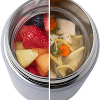 Zojirushi - 0.4 L Beige Stainless Steel Food Jar - SW-KA40CM