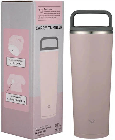 Zojirushi - 0.40 L Vintage Rose Stainless Carry Tumbler - SX-JA40PM