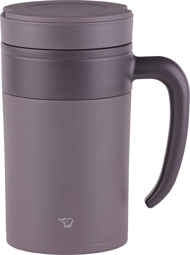 Zojirushi - 0.48 L Brown Stainless Tea Tumbler with Handle - SE-KAE48TA