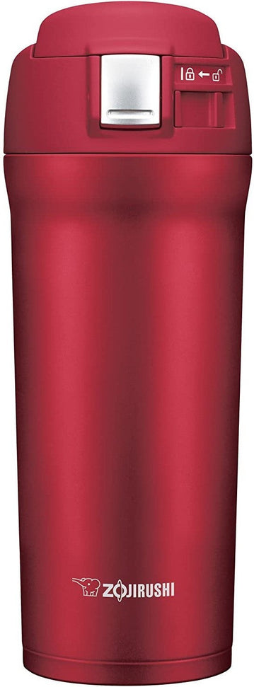 Zojirushi - 0.48 L Cherry Red Stainless Steel Travel Mug - SM-YAE48RA