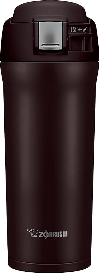Zojirushi - 0.48 L Dark Cocoa Stainless Steel Travel Mug - SM-YAE48TD