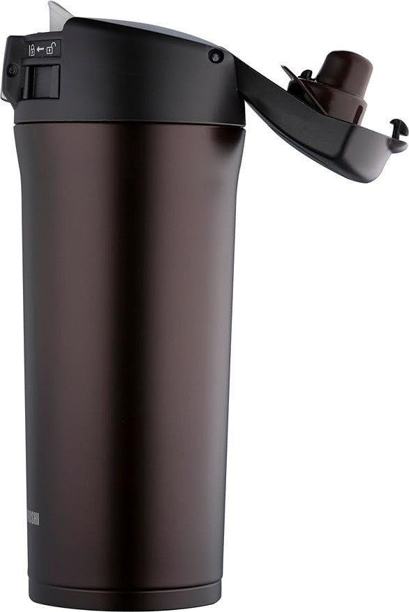 Zojirushi - 0.48 L Dark Cocoa Stainless Steel Travel Mug - SM-YAE48TD