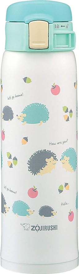 Zojirushi - 0.48 L Hedgehog Mint Stainless Steel Vacuum Insulated Mug - SM-SG48GK