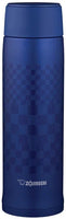 Zojirushi - 0.48 L Ichimatsu Blue Stainless Steel Vacuum Insulated Mug - SM-NAE48SAAZ