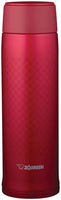 Zojirushi - 0.48 L Ichimatsu Red Stainless Steel Vacuum Insulated Mug - SM-NAE48SARZ