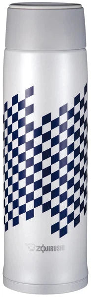 Zojirushi - 0.48 L Ichimatsu White Stainless Steel Vacuum Insulated Mug - SM-NAE48SAWZ