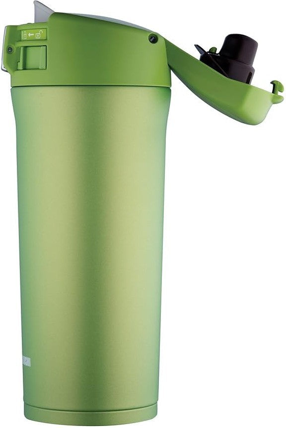 Zojirushi - 0.48 L Lime Green Stainless Steel Travel Mug - SM-YAE48GA