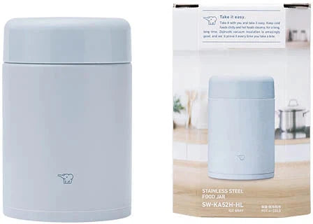 Zojirushi - 0.52 L Ice Gray Stainless Steel Food Jar - SW-KA52HHL