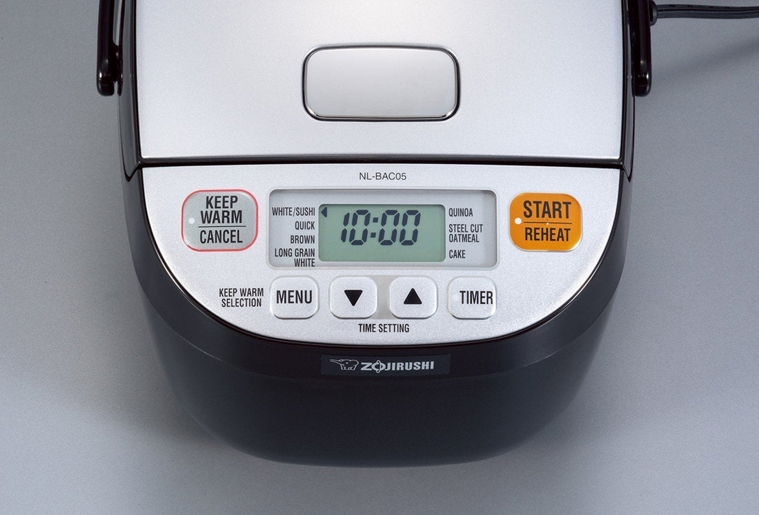 Zojirushi - 0.54 L Microcomputer Rice Cooker & Warmer with LCD Control Panel - NS-BAC05