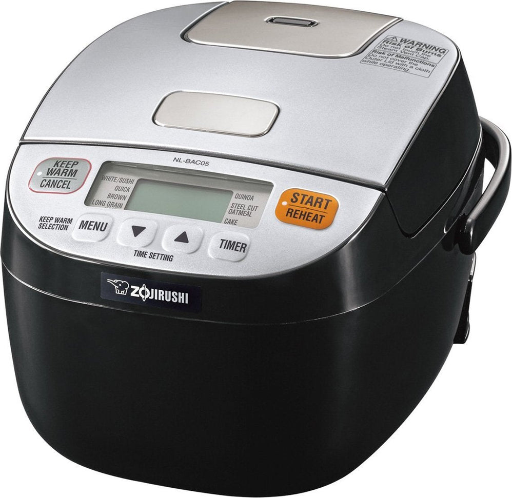 Zojirushi - 0.54 L Microcomputer Rice Cooker & Warmer with LCD Control Panel - NS-BAC05