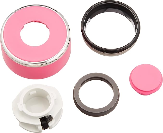 Zojirushi - 0.6 L Floral Pink Stainless Steel Mug - SM-LB60PM