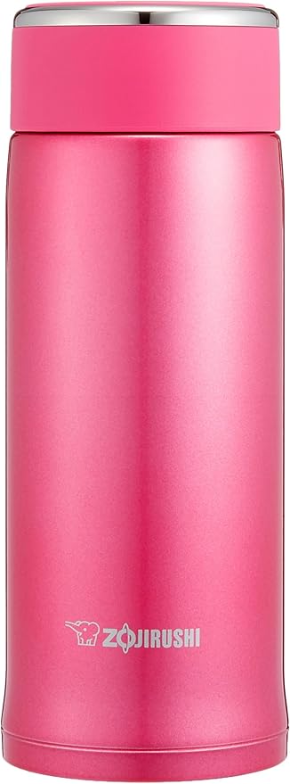 Zojirushi - 0.6 L Floral Pink Stainless Steel Mug - SM-LB60PM