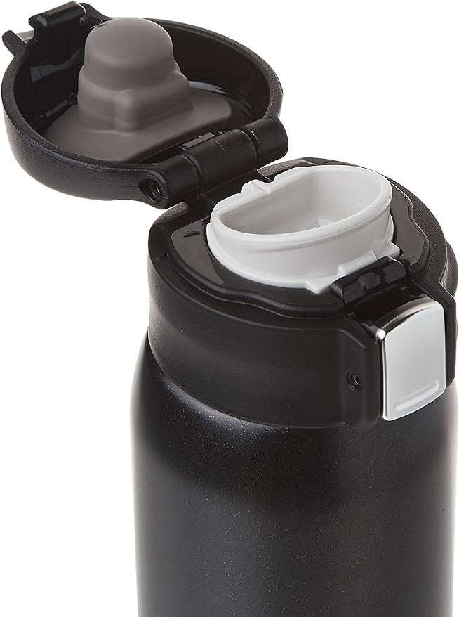 Zojirushi - 0.6 L Matte Black Stainless Steel Mug - SM-SHE60-BZ