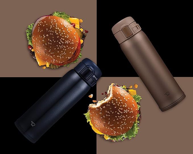 Zojirushi - 0.6 L Silky Black Stainless Steel Water Bottle - SM-SR60EBC
