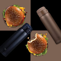 Zojirushi - 0.6 L Silky Black Stainless Steel Water Bottle - SM-SR60EBC