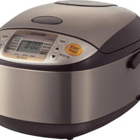 Zojirushi - 1 L Microcomputer Rice Cooker & Warmer with Basket - NS-TSC10XJ